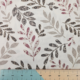 The Craft Cotton Co. 100% Cotton Trap Leaves Cream Cotton Fabric 110cm Wide Fabric for Quilting, Dressmaking, Patchwork
